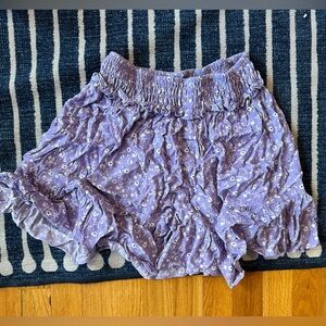 Light purple, floral pattern Zara skirt